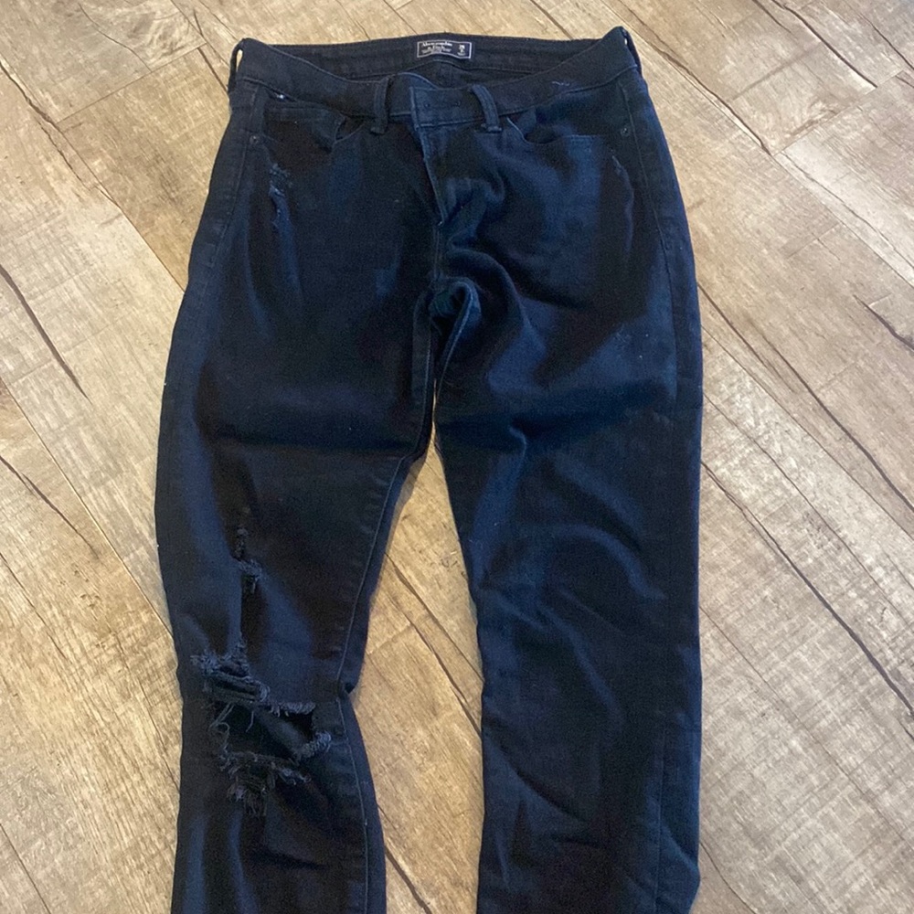 Black Abercrombie skinny jeans